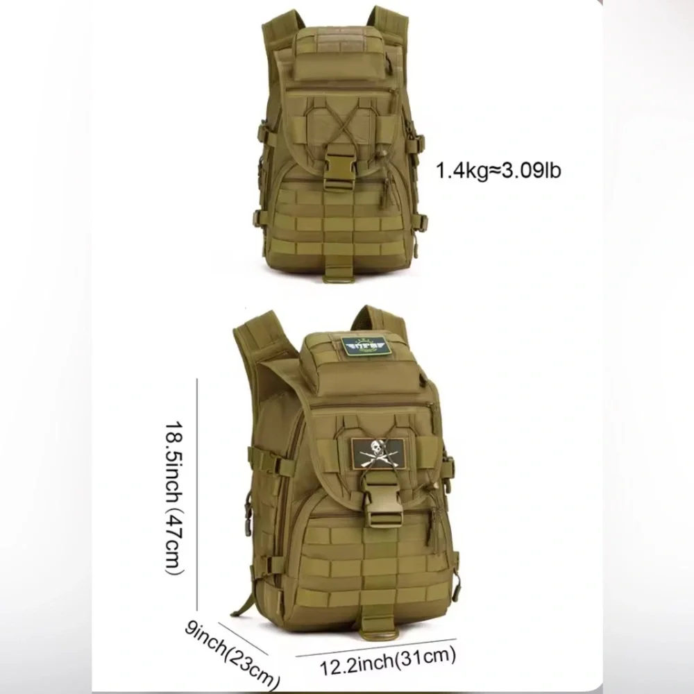 PROTECTOR PLUS 40L Tactical X7 Waterproof Backpack Swordfish Motion Bag EUC
